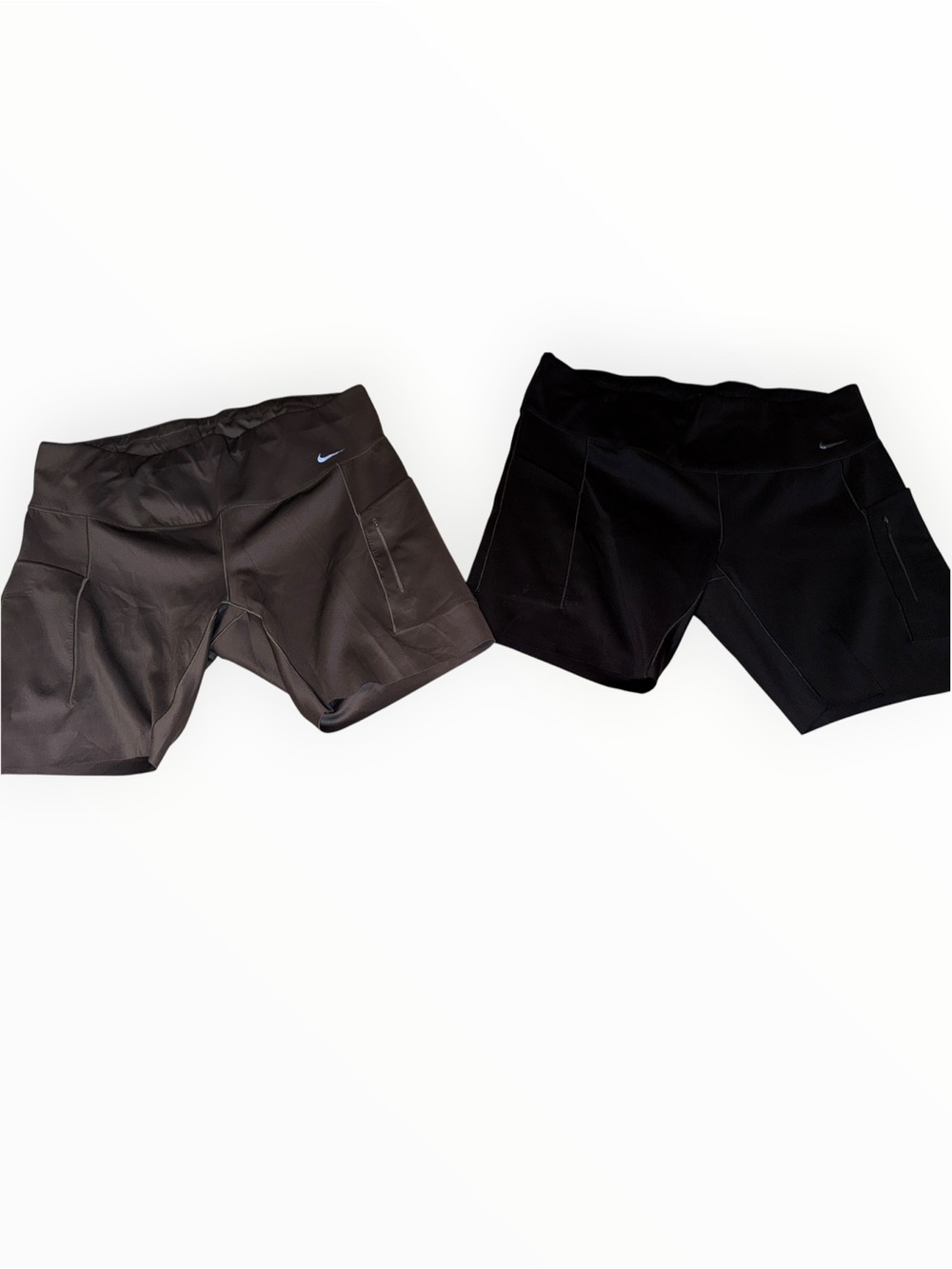Nike Go Women's Black and Charcoal Athletic Shorts Duo 2X
